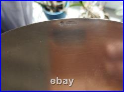 1 assiette de presentation en métal argenté Christofle modèle perles