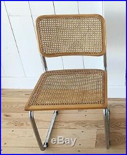 1 chaise cannée design Marcel Breuer modèle B32 vintage 1970 1980