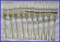 10 Fourchettes A Poisson En Metal Argente Christofle Modele Boreal Art Deco