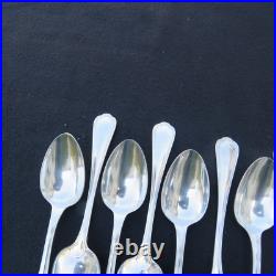 10 cuillères de table en métal argenté Christofle modèle spatours