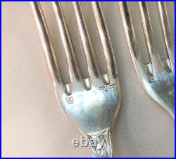 10 fourchettes à entremet ERCUIS métal argenté Modèle LAURIER couverts 19cm GS