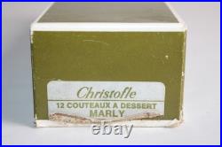 11 couteaux à dessert CHRISTOFLE modèle Marly, métal argenté, long. 19.5 cm