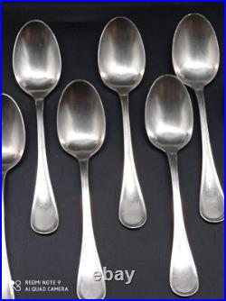 11 cuillères à café Moka Christofle en métal argenté modèle ALBI 10 cm +boite