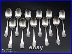 11 cuillères à café Moka Christofle en métal argenté modèle ALBI 10 cm +boite