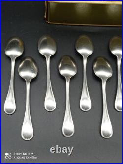 11 cuillères à café Moka Christofle en métal argenté modèle ALBI 10 cm +boite