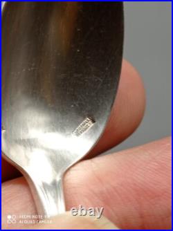 11 cuillères à café Moka Christofle en métal argenté modèle ALBI 10 cm +boite