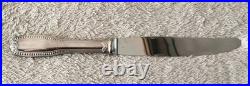 12 COUTEAUX De Table METAL ARGENTE ET Lame INOX Modèle Perles