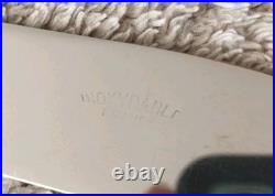 12 COUTEAUX De Table METAL ARGENTE ET Lame INOX Modèle Perles