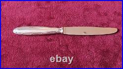 12 Couteaux Christofle de table Métal argenté modèle Turgot Rubans 24,5cm