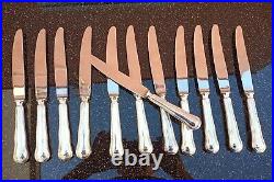 12 Couteaux De Table Ercuis Modele Au Filet Metal Argente No Christofle
