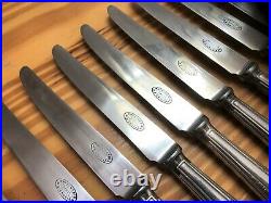 12 Couteaux de Table ERCUIS Modèle TOLEDE Métal Argenté Couvert Ménagère 25 cm