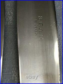 12 Couteaux de table SFAM métal argenté modèle Sans Gène Empire