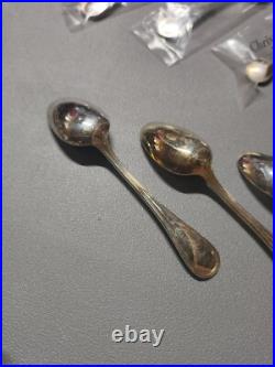 12 Cuilleres A Moka En Metal Argente Modele Albi Christofle