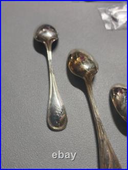 12 Cuilleres A Moka En Metal Argente Modele Albi Christofle