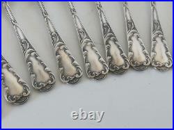 12 Cuillères à Moka CHRISTOFLE Métal Argenté Modèle Chrysanthème Très Bon Etat