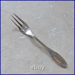 12 FOURCHETTES à GATEAUX ERCUIS modèle EMPIRE métal argenté couverts 16 cm