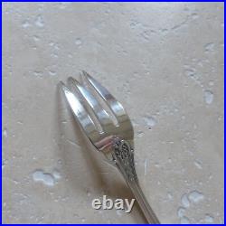 12 FOURCHETTES à GATEAUX ERCUIS modèle EMPIRE métal argenté couverts 16 cm