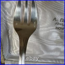12 Fourchettes à Huîtres Modèle Spatours Orfèvrerie Christofle Métal Argenté