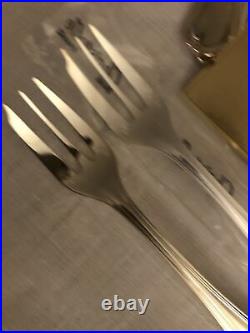 12 Fourchettes à gateau Christofle modèle SPATOURS Métal argenté