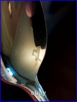 12 Petites Cuillères Orfèvrerie Christofle Modèle Pompadour Métal Argenté