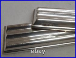 12 Porte-couteaux En Metal Argente De Christofle Modele Ondulations Luc Lannel