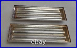 12 Porte-couteaux En Metal Argente De Christofle Modele Ondulations Luc Lannel