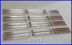 12 Porte-couteaux En Metal Argente De Christofle Modele Ondulations Luc Lannel