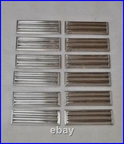 12 Porte-couteaux En Metal Argente De Christofle Modele Ondulations Luc Lannel