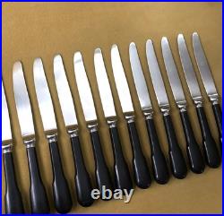12 couteau à entremet CHRISTOFLE modèle BEARN / CLUNY acier (no métal argenté)
