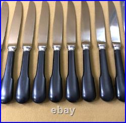 12 couteau à entremet CHRISTOFLE modèle BEARN / CLUNY acier (no métal argenté)