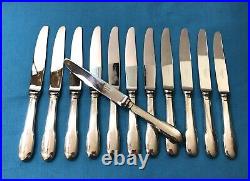 12 couteau entremet CHRISTOFLE modèle CLUNY métal argenté Couvert 19,5cm Fromage
