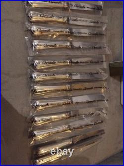 12 couteaux CHRISTOFLE modèle SPATOURS métal argenté