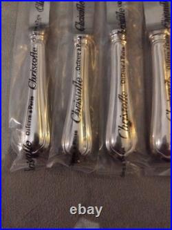 12 couteaux CHRISTOFLE modèle SPATOURS métal argenté