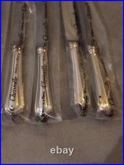 12 couteaux CHRISTOFLE modèle SPATOURS métal argenté