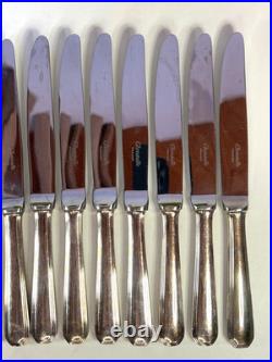 12 couteaux à dessert CHRISTOFLE modèle AMERICA métal argenté 19,5 cm couvert