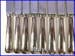 12 couteaux à dessert CHRISTOFLE modèle AMERICA métal argenté 19,5 cm couvert
