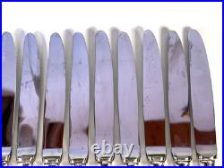 12 couteaux à dessert CHRISTOFLE modèle AMERICA métal argenté 19,5 cm couvert