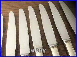 12 couteaux à entremet CHRISTOFLE Modèle AMERICA Métal Argenté Couvert Ménagère