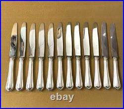 12 couteaux à entremet CHRISTOFLE modèle SPATOURS métal argenté Couvert 19,5 cm