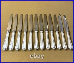 12 couteaux à entremet CHRISTOFLE modèle SPATOURS métal argenté Couvert 19,5 cm