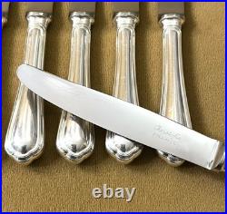 12 couteaux à entremet CHRISTOFLE modèle SPATOURS métal argenté Couvert 19,5 cm