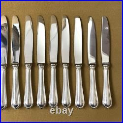 12 couteaux à entremet CHRISTOFLE modèle SPATOURS métal argenté Couvert 19,5 cm