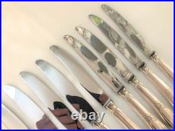 12 couteaux à entremet ERCUIS métal argenté Modèle LAURIER couverts 20,5 cm gs