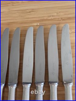 12 couteaux a entremets CHRISTOFLE modèle BORÉAL métal argenté