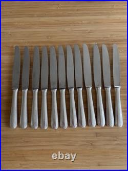 12 couteaux a entremets CHRISTOFLE modèle BORÉAL métal argenté