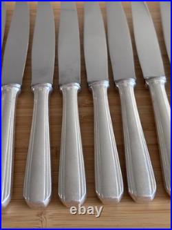 12 couteaux a entremets CHRISTOFLE modèle BORÉAL métal argenté