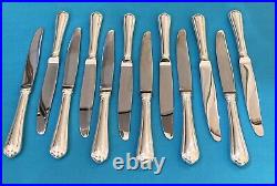 12 couteaux à entremets CHRISTOFLE modèle SPATOURS métal argenté table couvert