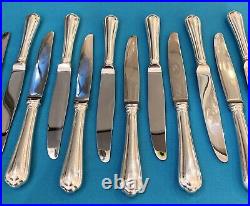 12 couteaux à entremets CHRISTOFLE modèle SPATOURS métal argenté table couvert