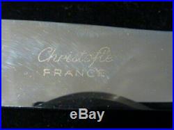 12 couteaux à fromage entremet Christofle model Marly en métal argenté