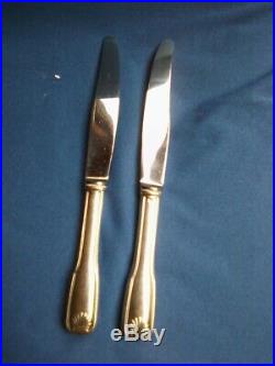 12 couteaux a viande model coquille métal argenté pas christofle poinçon F. F